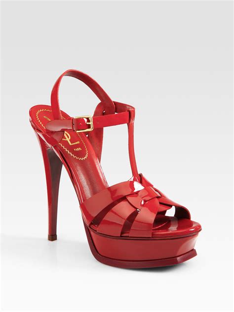 ysl cassandra heels red|saint laurent tribute heels.